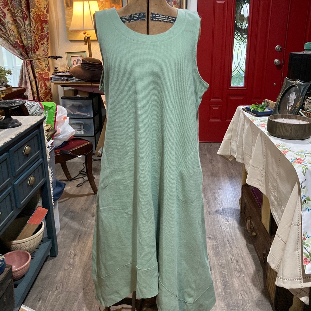 NWOT casual Logo dress with pockets.